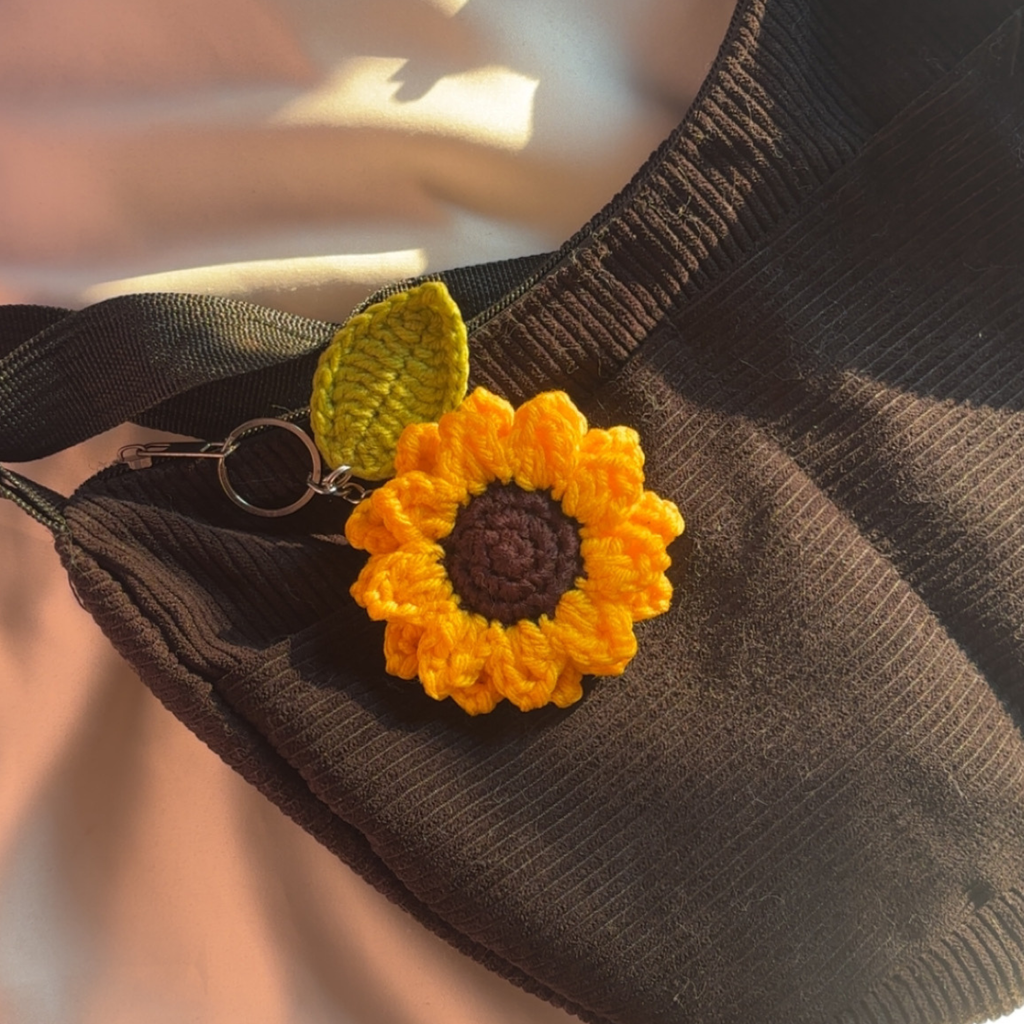 Sunflower keychain