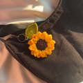 Sunflower keychain