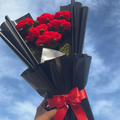 Red Rose Black Bouquet