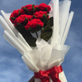 Red Rose White bouquet