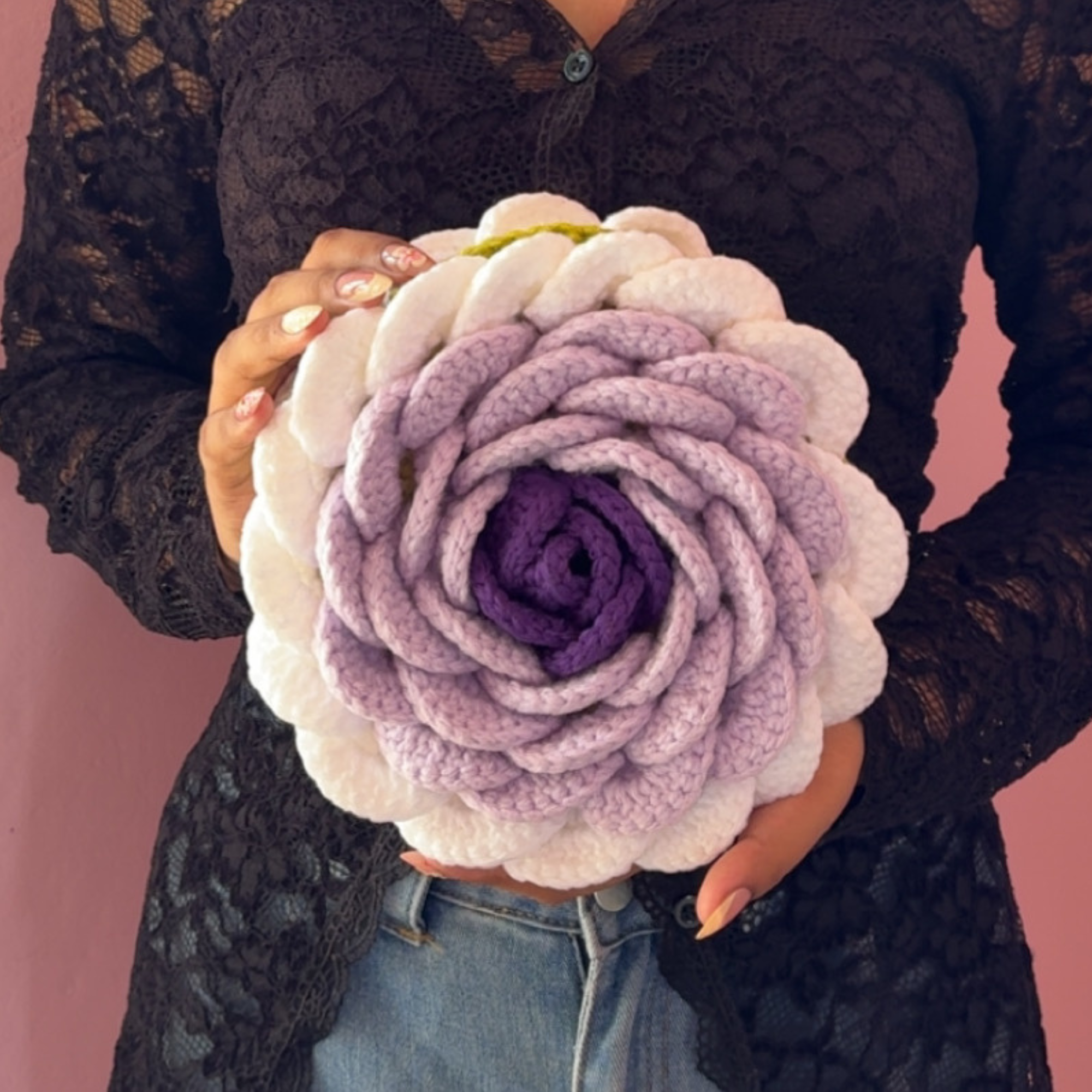 Rose Bag Lavender and White