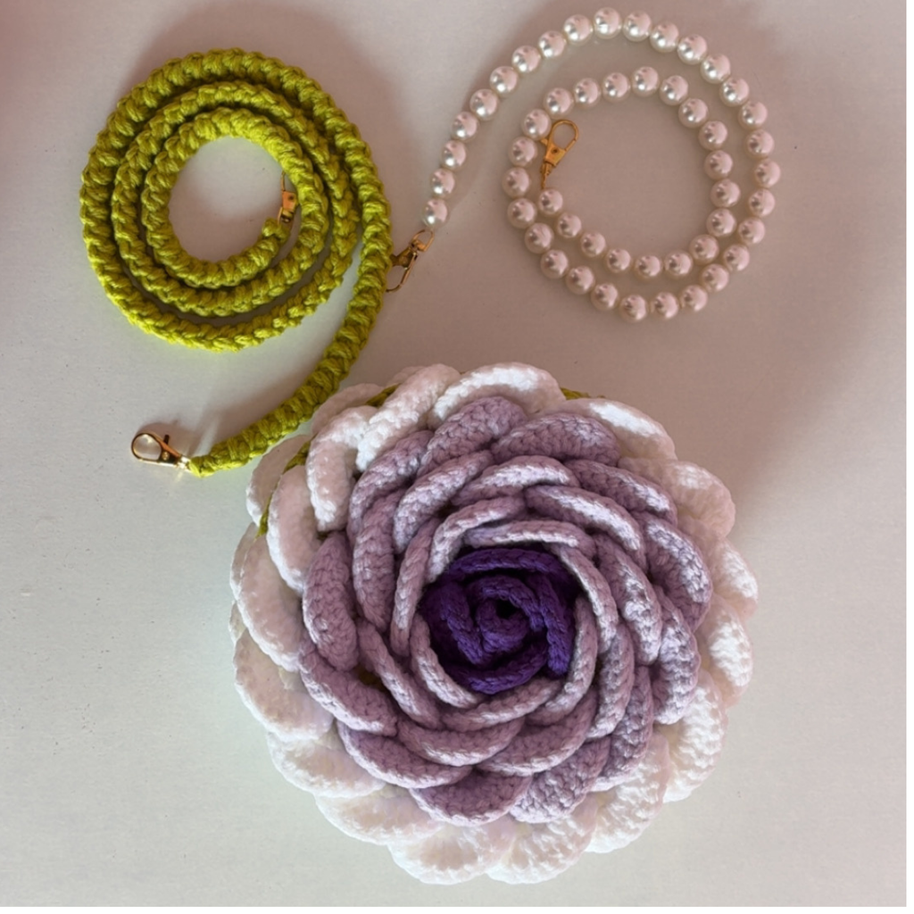Rose Bag Lavender and White