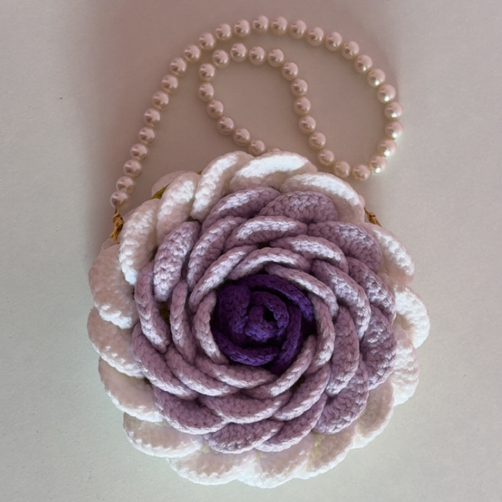 Rose Bag Lavender and White