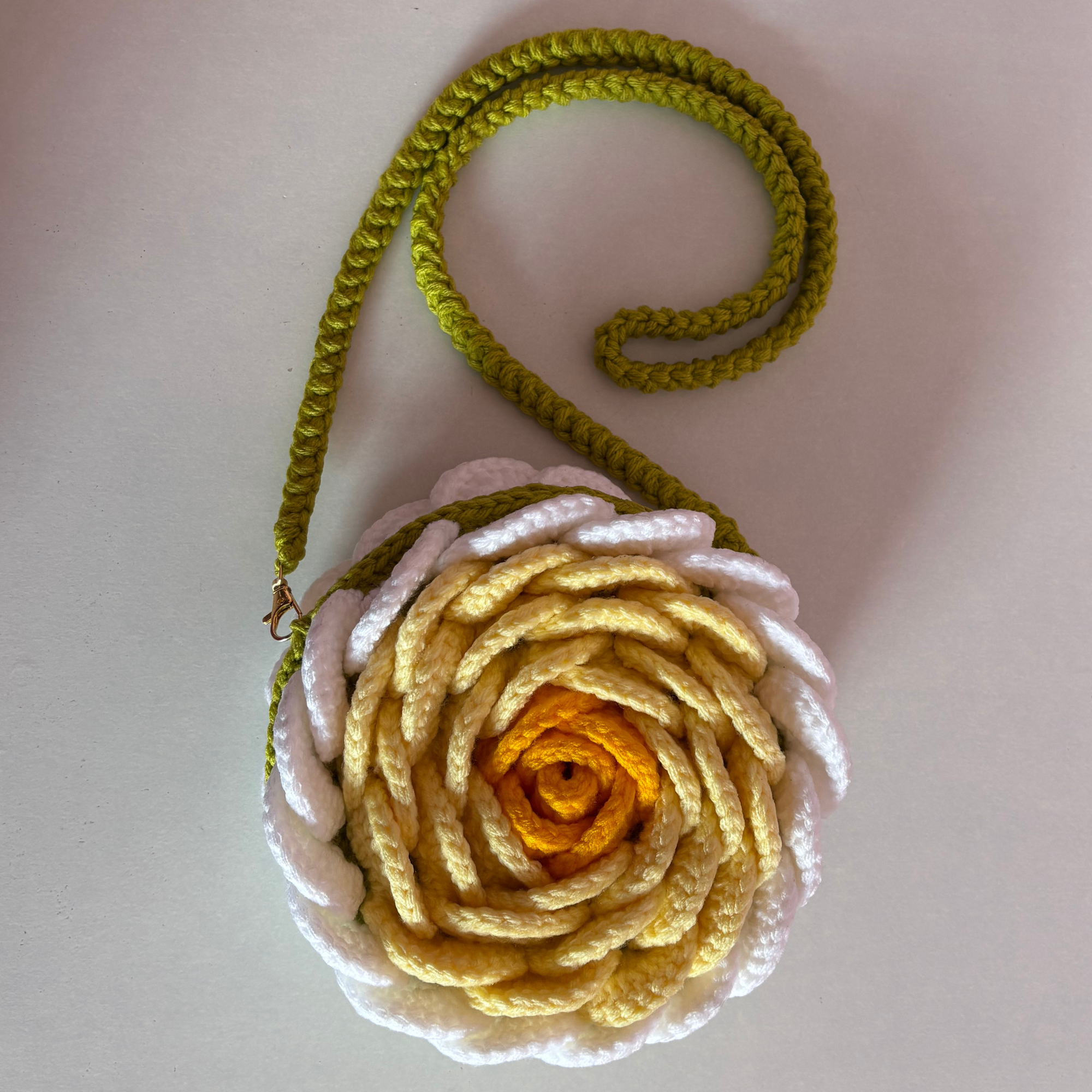 Rose Bag Yellow and White