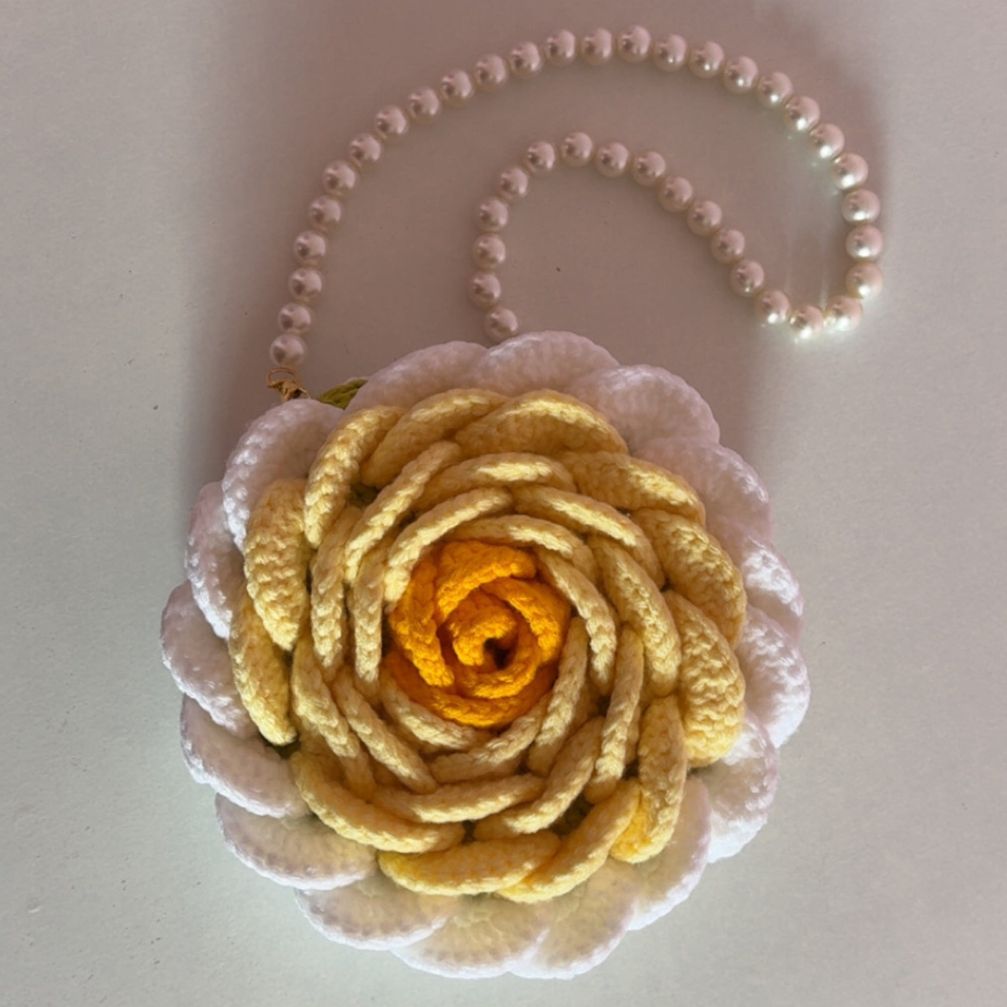 Rose Bag Yellow and White
