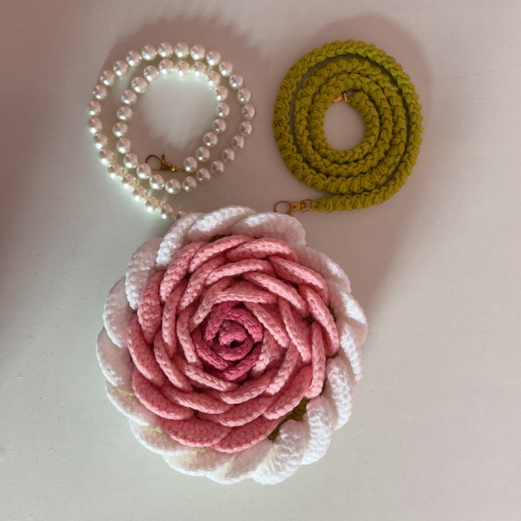 Rose bag Pink and White