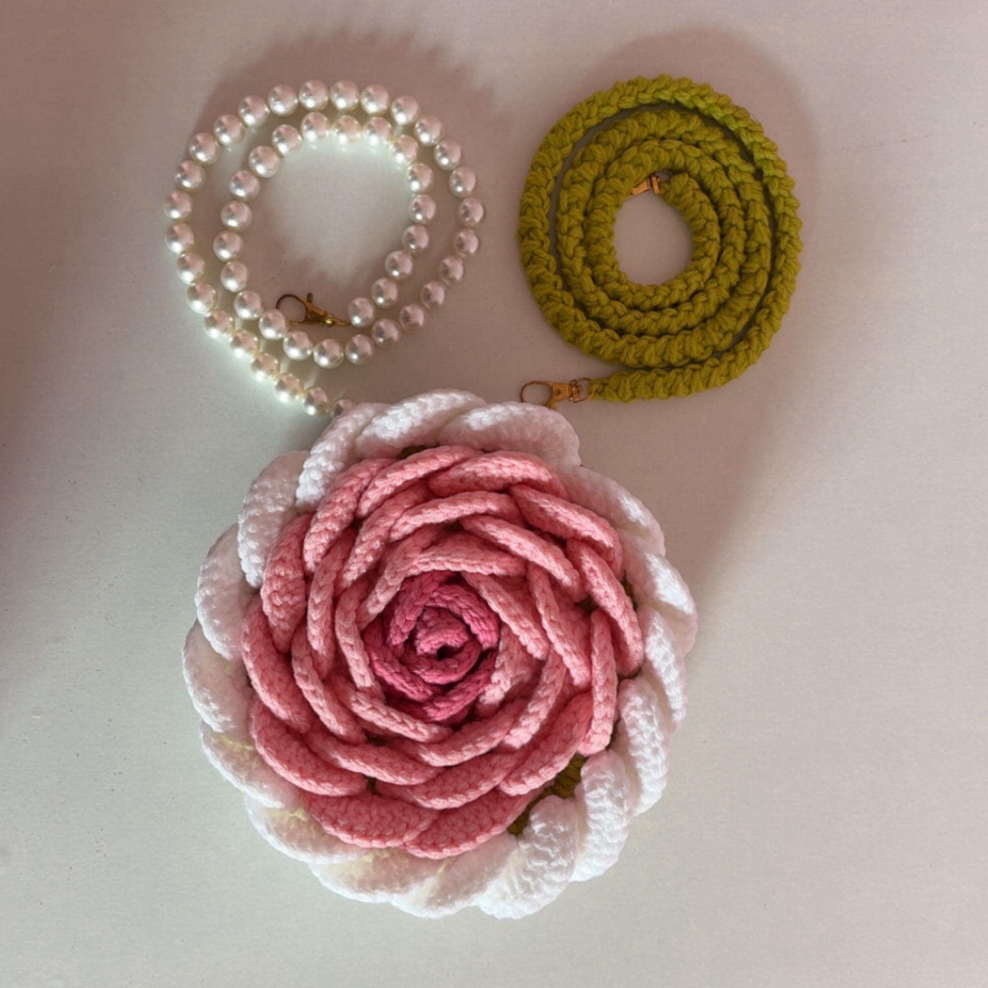 Rose bag Pink and White