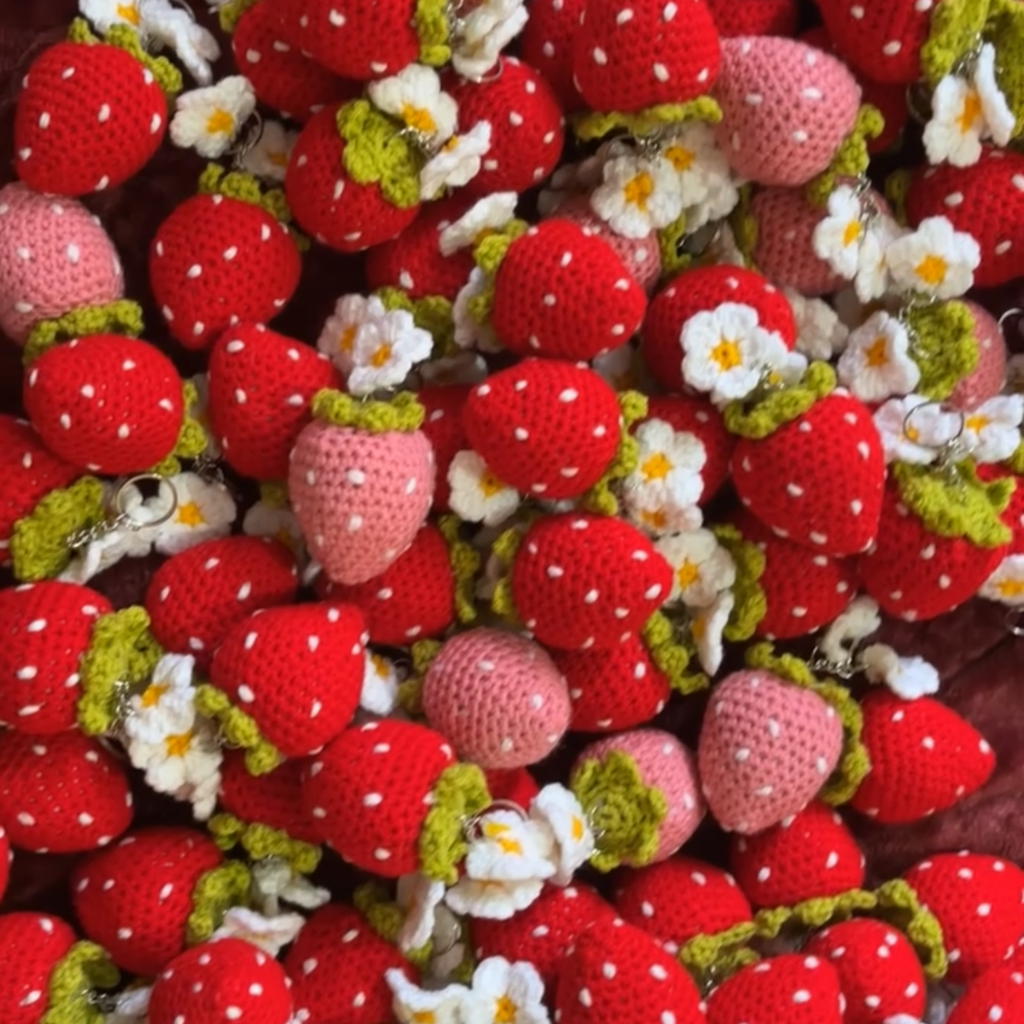 Strawberry Keychain